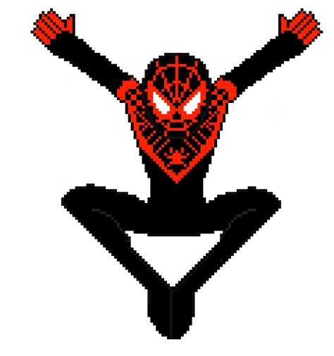 pixel art spiderman